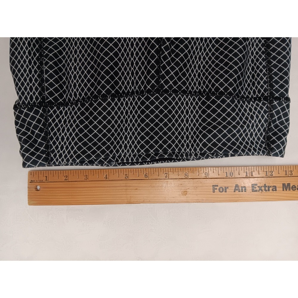 Puma Women's Black White Grid Print Activewear Leggings Style Size Small - Picture 3 of 11
